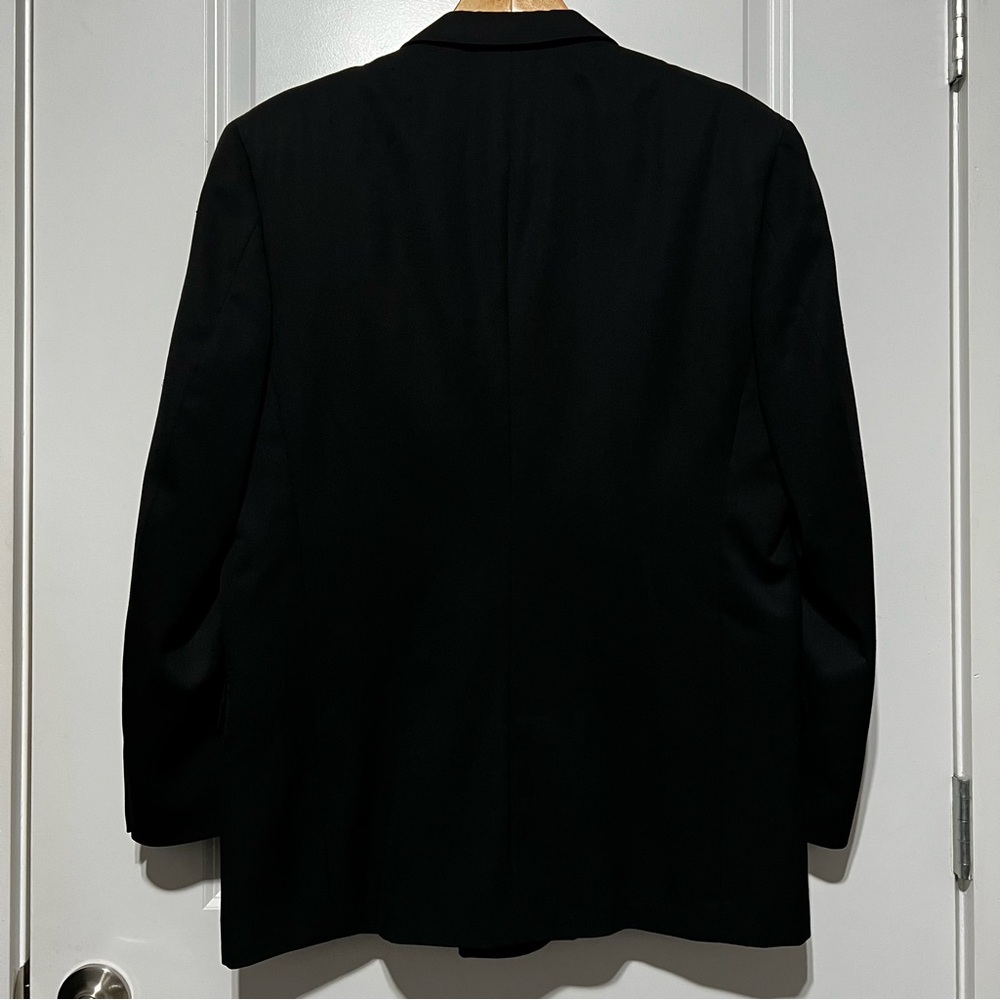 Pierre Balmain Men’s Vintage Double Breasted Suit Coat in Black - Picture 12 of 16